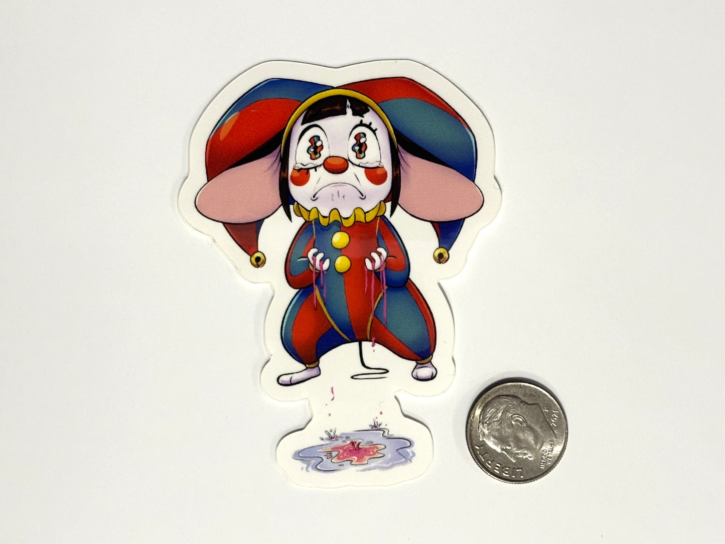 Sad Cotton Candy Mouse Sticker